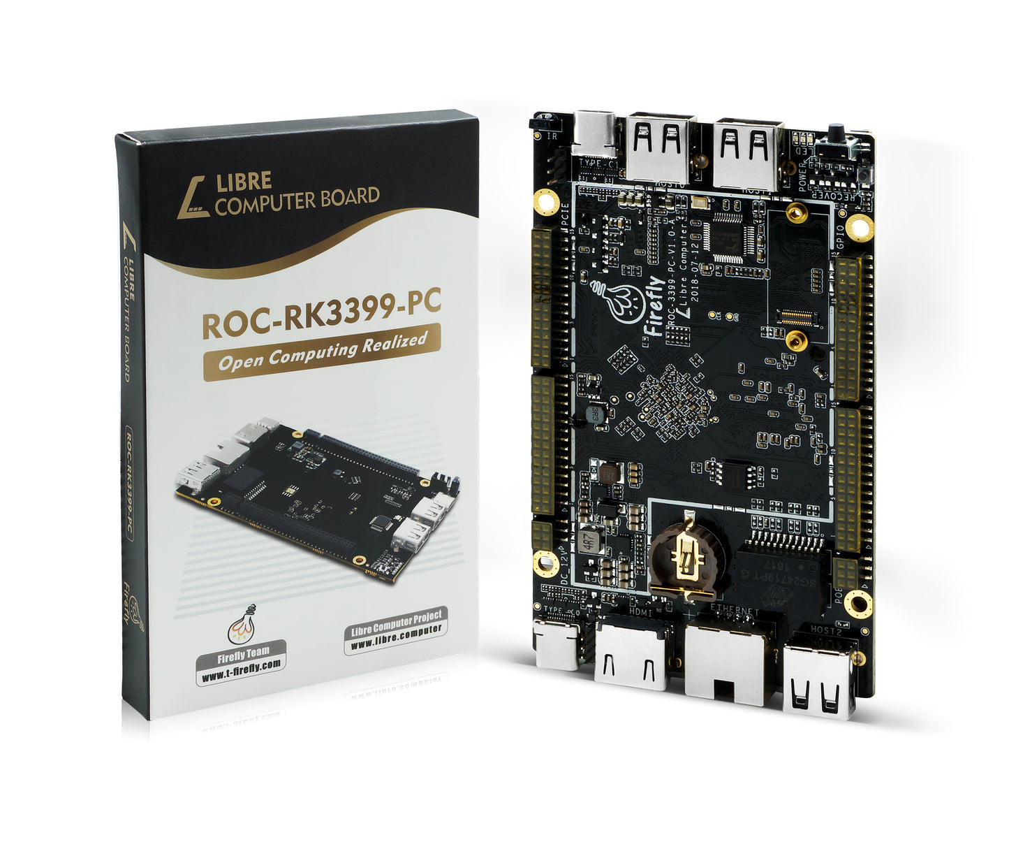 Libre Computer Renegade Elite ROC-RK3399-PC Single Board Computer