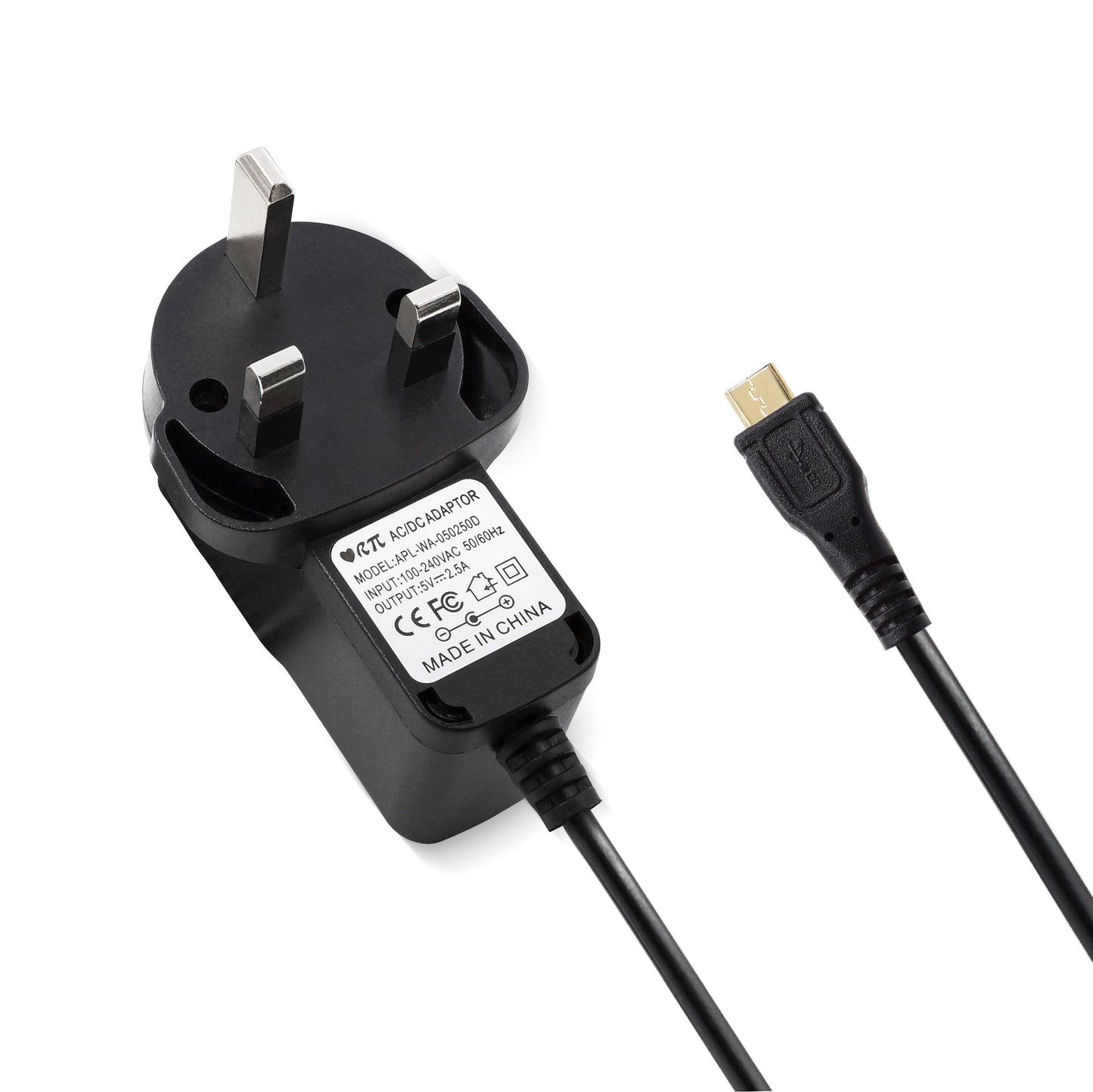 LoveRPi 5V 2.5A MicroUSB Power Supply with LED Indicator